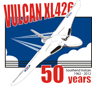 Vulcan XL426 50 Years Logo